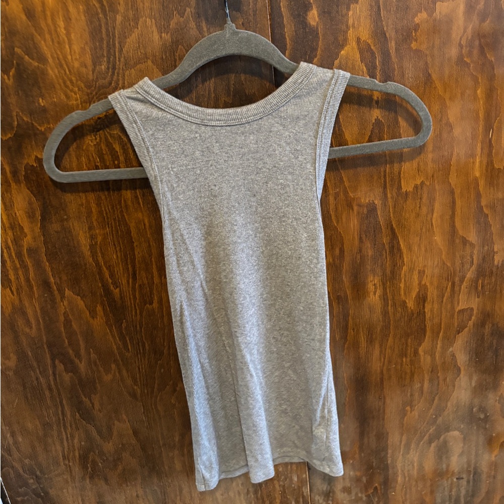 A New Day Grey ribbed tank
